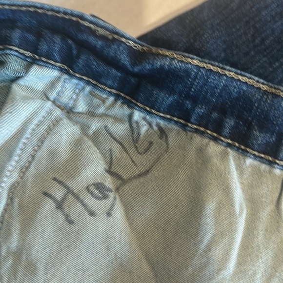 Dickies genuine Men's Blue denim Jeans zipper &  multiple pockets side tab 44x32 - Picture 12 of 12